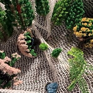 Reptile Habitat Decor Set - Green and Yellow